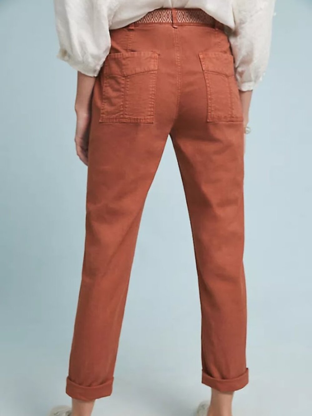 Anthropologie Pilcro "The Wanderer" Utility Pants – Rust/Terracotta, Size 27 - Picture 4 of 11